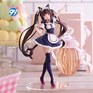 Ganyuan <span class=keywords><strong>Nekopara</strong></span> pour Vanilla Chocolate, figurine en PVC écologique, modèle de collection anime, pose debout avec oreilles de chat, artisanat - Product Image 3