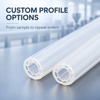 Tube en silicone extrudé multicouche personnalisé, tube profilé creux transparent, OEM ODM, fabrication chinoise et malaisienne, double usine de production