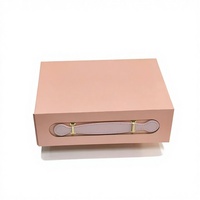 Caja de Regalo Plegable de una Pieza YZ, Caja de Embalaje de Cartón Duro para Ropa con Asa para Prendas y Regalos Corporativos