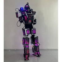Costume de robot LED portable pour adulte, en EVA premium, avec lumières programmables, pour fêtes, défilés et spectacles sur scène