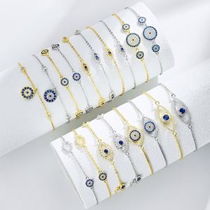 DYLAM Bracelets de mariage et de mariée en argent sterling 925, personnalisés pour couple, avec pendentif CZ Moissanite 5A 8A et chaîne tennis, bijoux fins et tendance - Product Image 4