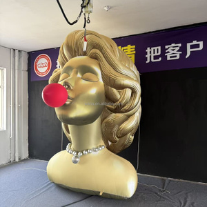 Özel şişme kız zarif bir kadın darbeler kabarcıklar bebek karikatür maskot kız karakter reklam şişme kız modeli - Product Image 1