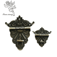 Cierres Decorativos de Bronce Antiguo Personalizados al por Mayor para Cajas de Joyería