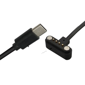 USB Type-C sạc từ tính 4pin POGO Pin mùa xuân 4 pin nam liên hệ với thăm dò dữ liệu phí cáp dây - Product Image 1