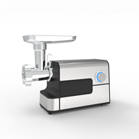 Hachoir à viande électrique robuste à moteur CC, commande tactile, engrenages en aluminium moulé sous pression de qualité alimentaire, protection contre la surchauffe, 2,0 kg/min