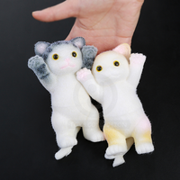Mainan Squishy Kucing Simulasi Lembut Berkilau Rebound Asli Kartun Penghilang Stres Populer