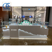 Stand de bar à parfums personnalisé, tout kiosque, vitrine de parfum transparente, vitrine en verre pour parfums