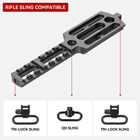 Accessoires de chasse en aluminium anodisé personnalisés en usine, accessoires de montage Arca Pic QD, accessoires de tir PRS