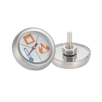 BBQ Thermomètre Jauge Charbon Grill Pit Smoker Temp Gauge Grill Thermomètre Remplacement pour Smoker Grill Bois Charcoal Pit, Les ventes directes d'usine