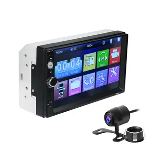 2 Din Car Stereo 7" Hd Car Radio Bt Fm Audio Mp5 Player 2din Autoradio Support Rear View Camera 7018b Radio Car