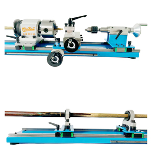 เครื่องกลึงสำหรับซ่อมแซมคิวพูลพร้อมรางเลื่อนความเร็วตัวแปรไม้คิวบิลเลียดสองชั้น - Product Image 4