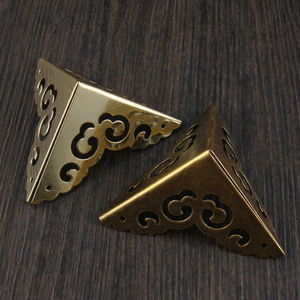 Chengyu Copper <b>Corner</b> <b>Protector</b> 5cm Antique Chinese Style Pure Brass Furniture Hardware Edge Wrapping Decorative <b>Corner</b> Patches - Product Image 1