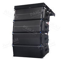 PAKLAM AUDIO LS-210 Enceinte active professionnelle à deux voies avec deux haut-parleurs de 10 pouces, 600W