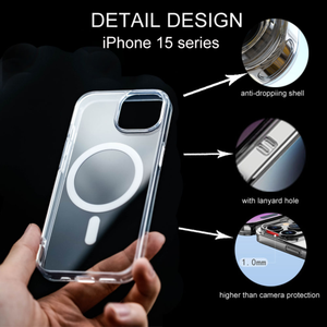 Coque antichoc magnétique N52 en TPU+PC pour iPhone 17 Pro, compatible avec le chargement magnétique, vente en gros usine pour iPhone 17 Pro Max - Product Image 2