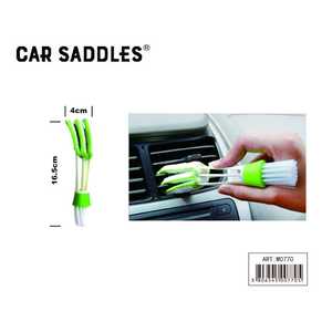Car Saddles Car <b>Vent</b> Cleaning <b>Brush</b> 16.5cm Green White For Air Conditioner Grille - Product Image 1