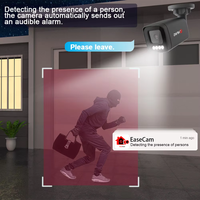 Caméra IP PoE 8MP 4K 25FPS Détection de véhicule Détection humanoïde Vidéosurveillance Système de caméra de sécurité CCTV Extérieur Maison