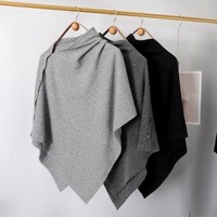 Écharpe carrée en soie, châle, cape, cache-cou chaud, tricoté, tendance, printemps automne, passe-partout pour femme