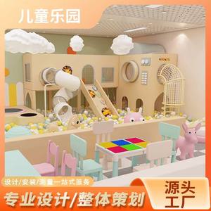 Modèle <span class=keywords><strong>d</strong></span>'équipement <span class=keywords><strong>de</strong></span> divertissement pour aire <span class=keywords><strong>de</strong></span> jeux intérieure pour enfants, avec petit bureau <span class=keywords><strong>de</strong></span> vente, mezzanine, combinaison toboggan et installations <span class=keywords><strong>d</strong></span>'escalade - Product Image 4