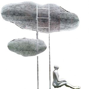 Escultura <span class=keywords><strong>de</strong></span> Metal <span class=keywords><strong>de</strong></span> Gran Tamaño, Estatua <span class=keywords><strong>de</strong></span> Avión <span class=keywords><strong>de</strong></span> Acero Inoxidable <span class=keywords><strong>de</strong></span> Estilo Antiguo Moderno, Artesanía Metálica para Jardín, Escultura Geométrica <span class=keywords><strong>de</strong></span> Metal Reciclado - Product Image 4