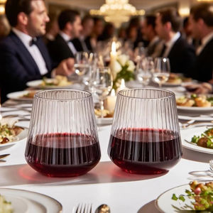 Bols de poinçon sans tige nervurés en plastique translucide incassable et léger - Product Image 3