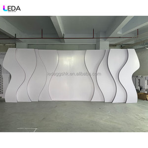 LEDA Popular Wedding Stage <b>Backdrop</b> Arch <b>Stand</b> Event Wave <b>Backdrop</b> Lights for Banquet Hall - Product Image 2