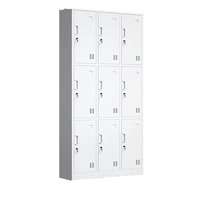 Casier en acier pour l'école et l'hôpital, armoire de rangement pour vêtements de personnel de salle de sport avec structure métallique