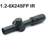 Lunette de visée Karrina Optic 1.2-6X24SFP Lpvo avec réticule rouge et vert, pour la chasse, tube de 30 mm, y compris le montage de la lunette