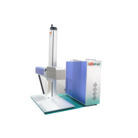 Nouvelle machine de marquage laser à fibre divisée de haute précision - Système de gravure sur métal et plastique de type banc de travail à refroidissement par air 20W/30W/50W