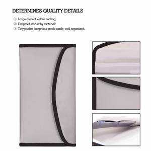 High Quality Fireproof <b>Document</b> <b>Bag</b> Waterproof Money Pouch Home Office School Use Envelope Fireproof <b>Bags</b> - Product Image 4
