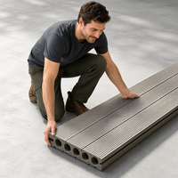 Planches de terrasse en composite solide pour piscine et terrasse