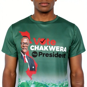 Camisetas Personalizadas al por Mayor para la Elección Presidencial de Malawi 2025, Camisetas Publicitarias de Cuello Redondo de Secado Rápido - Product Image 2