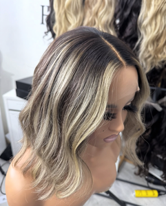 Peluca Bob Corta <span class=keywords><strong>de</strong></span> <span class=keywords><strong>Cabello</strong></span> Humano, Peluca Bob con Frente <span class=keywords><strong>de</strong></span> Encaje HD, <span class=keywords><strong>Cabello</strong></span> Virgen Brasileño, Corte Bob Liso, Pre-Desplumada, Peluca <span class=keywords><strong>de</strong></span> Encaje HD Decolorada para <span class=keywords><strong>Mujer</strong></span> - Product Image 2