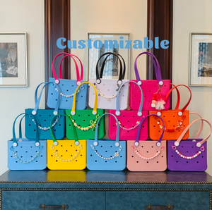 Sac de plage en EVA de haute qualité, grand, ouvert, impression de logo personnalisée pour femmes, <span class=keywords><strong>camping</strong></span> en plein air, shopping, sac à bandoulière, sac de plage - Product Image 2