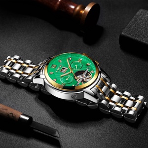 LIGE 9909 Men's Tourbillon Mechanical Watches Men Wrist Classic Charm <b>Automatic</b> Skeleton Watch Male - Product Image 2