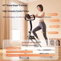 Appareil de fitness multifonctionnel pliable pour la maison, en alliage d'aluminium, avec résistance réglable, pour la perte de poids et l'exercice cardiovasculaire