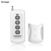 Control Remoto RF 433MHz EV1527 con Código de Aprendizaje, 1/2/3/4/6/8 Botones, Universal para Puertas de Garaje, Portones y Sistemas de Alarma