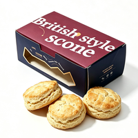 Boîtes en papier personnalisées recyclables pour scones, emballages pour gaufres françaises, biscuits et bagels pour boulangeries (vente en gros)