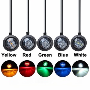 Accesorios para Camiones, Luz Lateral para Camión, Luz Redonda Pequeña LED para Remolque, Luz de Giro y Luz Trasera DOT para Camioneta/RV - Product Image 4