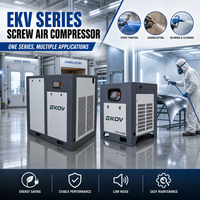 Compresseur d'air industriel à vis à vitesse variable 37kW 10bar 400V à économie d'énergie pour ligne d'emballage et de remplissage