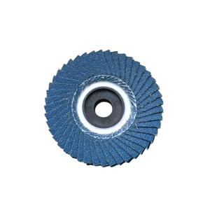 Disco de aleta abrasivo de óxido de aluminio Rueda de tela de <span class=keywords><strong>esmeril</strong></span> plana de pulido y pulido de 5 pulgadas - Product Image 1