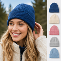 Casquette unisexe classique en maille côtelée, extensible, douce pour la peau, 100 % acrylique, style décontracté pour étudiants, voyages urbains et usage quotidien