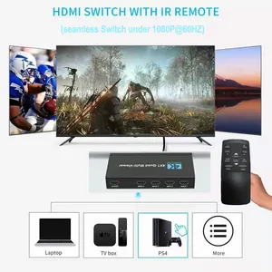 Oem 3D 4K siêu HD <span class=keywords><strong>HDMI</strong></span> Quad đa người xem 4 trong 1 ra <span class=keywords><strong>HDMI</strong></span> chuyển đổi 4x1 cho máy chiếu màn hình <span class=keywords><strong>DVD</strong></span> <span class=keywords><strong>Player</strong></span> và Blu-ray Máy nghe nhạc - Product Image 6