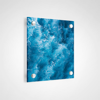 Letrero Acrílico Personalizado con Corte Láser, Placa Acrílica Impresa con UV de 3mm 5mm, Logotipo Comercial, Decoración de Pared
