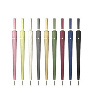 Parapluie de golf YH-H 24 baleines de haute qualité, ouverture automatique, couleur unie, coupe-vent, personnalisable en usine - Product Image 1