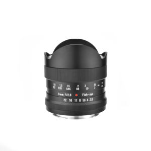 Lente ojo de pez 8mm F2.8 Lente de cámara de marco completo Lente gran angular - Product Image 1