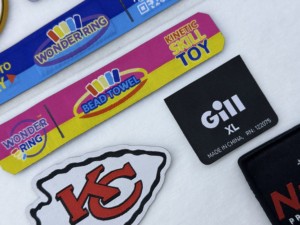 Không Có Moq Chất Lượng Cao Tùy Chỉnh Tên Thương Hiệu Logo Sắt Trên May Trên Dệt Các Bản Vá Lỗi Dệt Phù Hiệu - Product Image 4