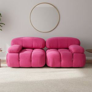 Sofá Puff <span class=keywords><strong>Mario</strong></span> Bellini, Sofá de Salón, Conjunto de Lujo, Modular, Seccional, Moderno, de Tela, Terciopelo, Diseño Personalizable - Product Image 1