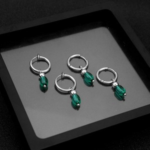 Boucles d'oreilles pendantes personnalisées vintage au design de niche populaire 2026 en acier inoxydable unisexe, bijoux de mode en gros - Product Image 2