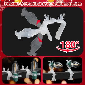 Plastic Weatherproof Holiday String Lights Clips Christmas Light Clips <strong>Gutter</strong> Clips Hanging <strong>Hooks</strong> for C7 C9 C3 Mini String Light - Product Image 3