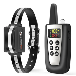 Collier de dressage pour chien E-Collar, étanche, rechargeable, en nylon, moderne et élégant, avec vibration et bip pour chiens - Product Image 1